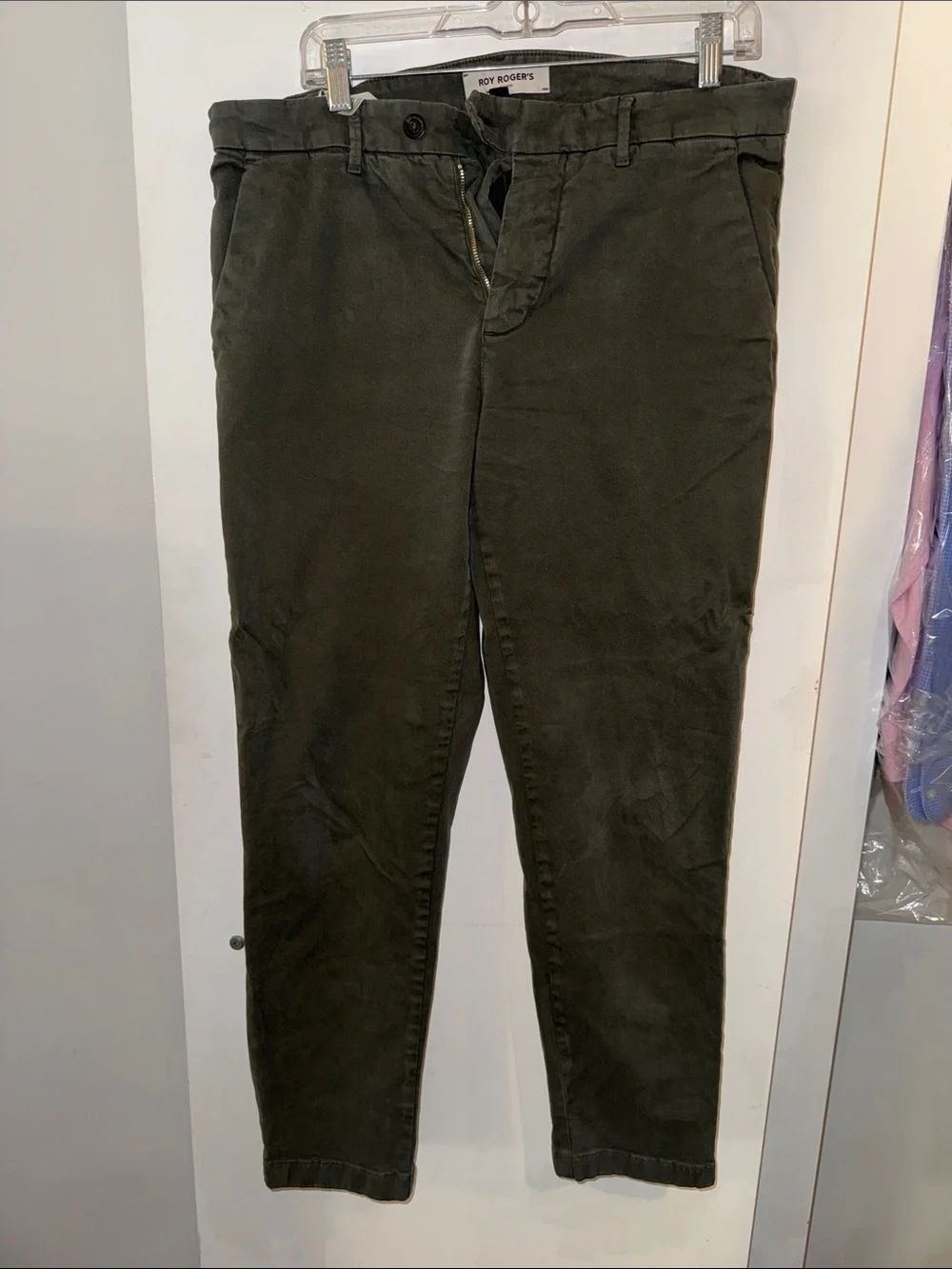 Roy Rogers Dark Olive Green Men's Chino Pants